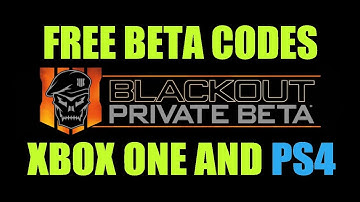 FREE Black Ops 4 Blackout BETA CODES PS4 and XBOX ONE. BO4