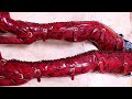 Sorbern 40cm Red Snake Crotch Thigh High Boots Women Buckle Straps Flock Winter B