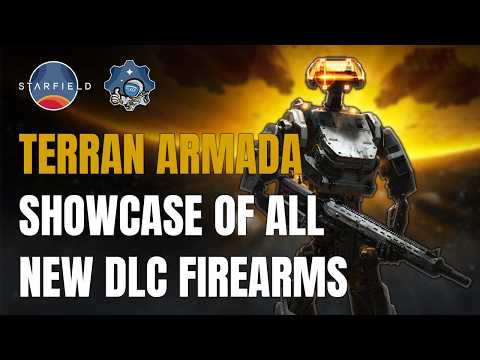 Starfield Terran Armada DLC All New Ranged Weapons Showcase