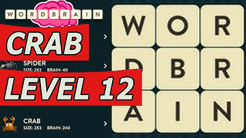 WordBrain Crab Level 12 Answers (Android/IOS)