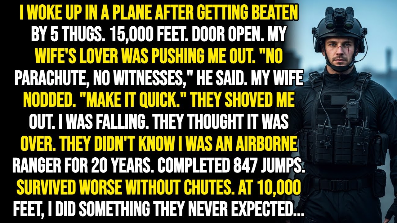 My Wife Pushed Me Out Of Plane At 15,000 Feet Without Parachute, But I Was Airborne Ranger 20 Years