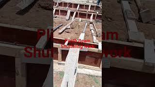 Plinth Beam Shuttering work #building #construction #beamforming #house #home #plinthbeam