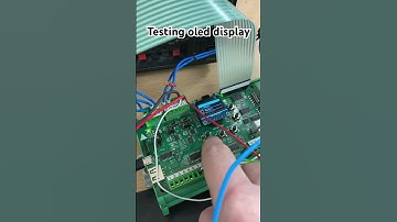 Testing oled display ssd1308 in my custom board #esp32 #diyelectronics #arduino #robotics #kicad