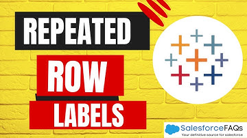 Repeated row labels in Tableau | Show repeated Row labels in Tableau