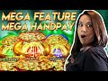 OMG !! MAX BET !! MEGA FEATURE !! MEGA HANDPAY !!! THE BAG GAME !!