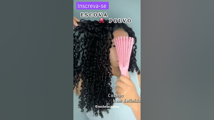 como usar a escova polvo e a escova jacaré para cabelo cacheados