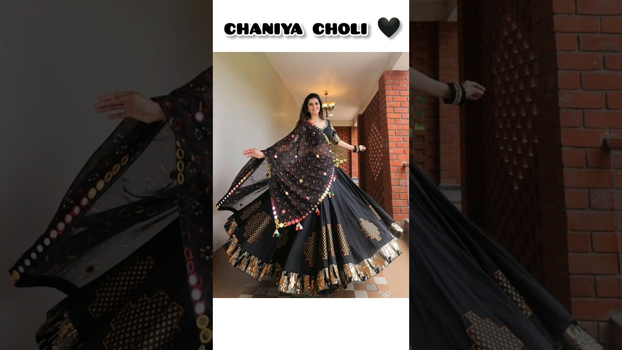 Black Chaniya Choli Design For Girl's 2024