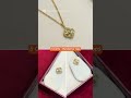 Van Cleef Inspired Gold Pendant Set in 18 Carat
