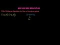 Understanding Linear Equations from Two Points
