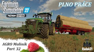 NÁKUP HNOJIV, SKLIZEŇ A PLNO PRÁCE | AGRO Maliník | Zielonka | Farming Simulator 22 CZ/SK #32