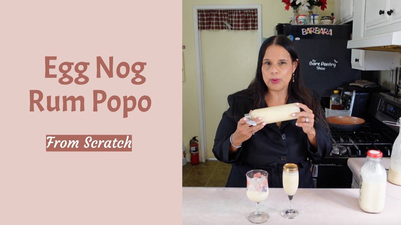 Egg Nog/Rum Popo Raw & Cooked Versions YouTube