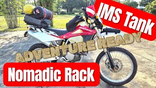 Nomadic Bike Racks and IMS Oversized Tanks Turn My Husky Into an Adventure Bike