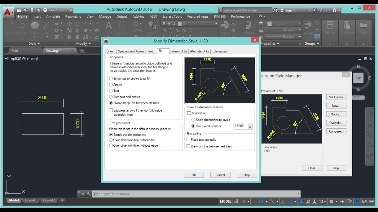 AutoCAD Khmer Tutorial Part 35 | How to use command Dimension style ...