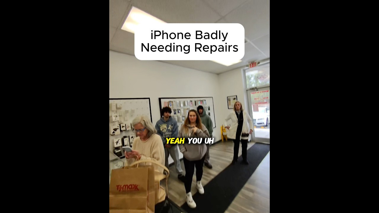IPHONE BADLY NEEDING REPAIRS!! #brokenfix #smartphone #tech #problemfix #cellphone #mobilephone