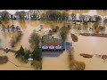 Storm Bella hits England. Flooding in Bedford, UK. Hurricane