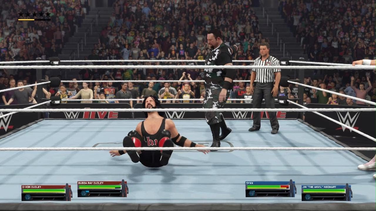 WWE 2K25 The Dudly boyz a vs syxx and jim