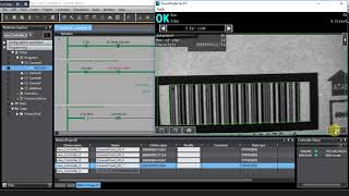 FQ2 Vision Barcode Data sending 4 Camera to NX1P Omron PLC Example