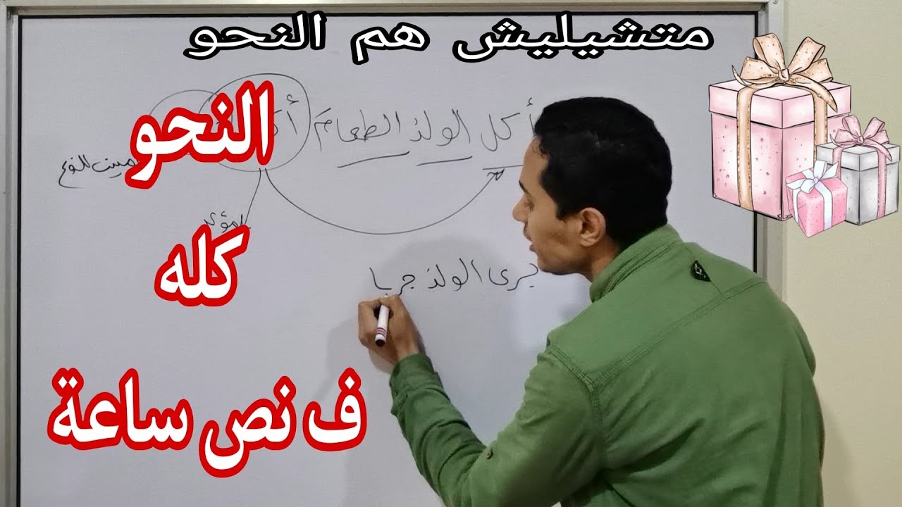 أقوى مراجعة للنحو كله ف نص ساعة _  سادسة ابتدائي والمرحلة الإعدادية كمان _ أحمد محمد عبد الجواد