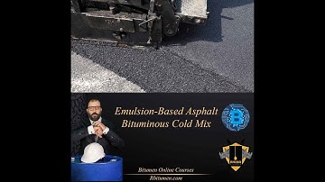 Emulsion-Based Asphalt Bituminous Cold Mix