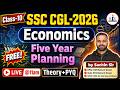 🔥Class-10 Five Year Planning (पंचवर्षीय योजनाएँ) | Economics for SSC &amp; Railway 2026 | Sachin Sir