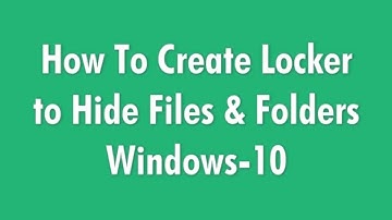Create Password Locked Folder In Windows 10 - Keep Files Safe!