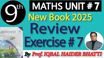 Chap # 7|  Coordinate Geometry | Review Exercie 7 | 9th Class  New Edition 2025 Math| Lec 10