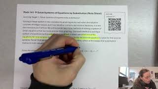 Famous Math 141 Substitution notes part 1 Wealth