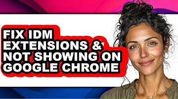 How to Fix Idm Extensions & Not Showing on Google Chrome (only Way)