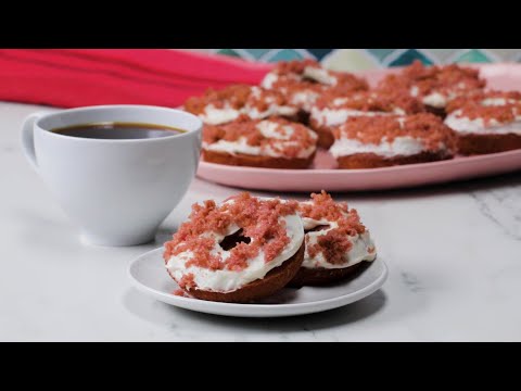 Pink Velvet Donuts To Share With Your Love  Tasty Recipes
