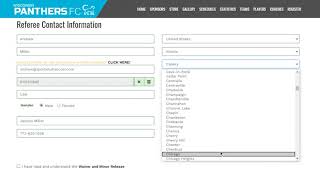 Referee Registration
