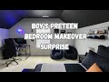 Boys new bedroom makeover  our sons birt.ay surprise  preteen bedroom ideas