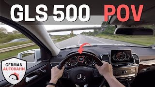 Mercedes GLS 500 455HP X166 POV | TOP SPEED 255km/h AUTOBAHN ACCELERATION