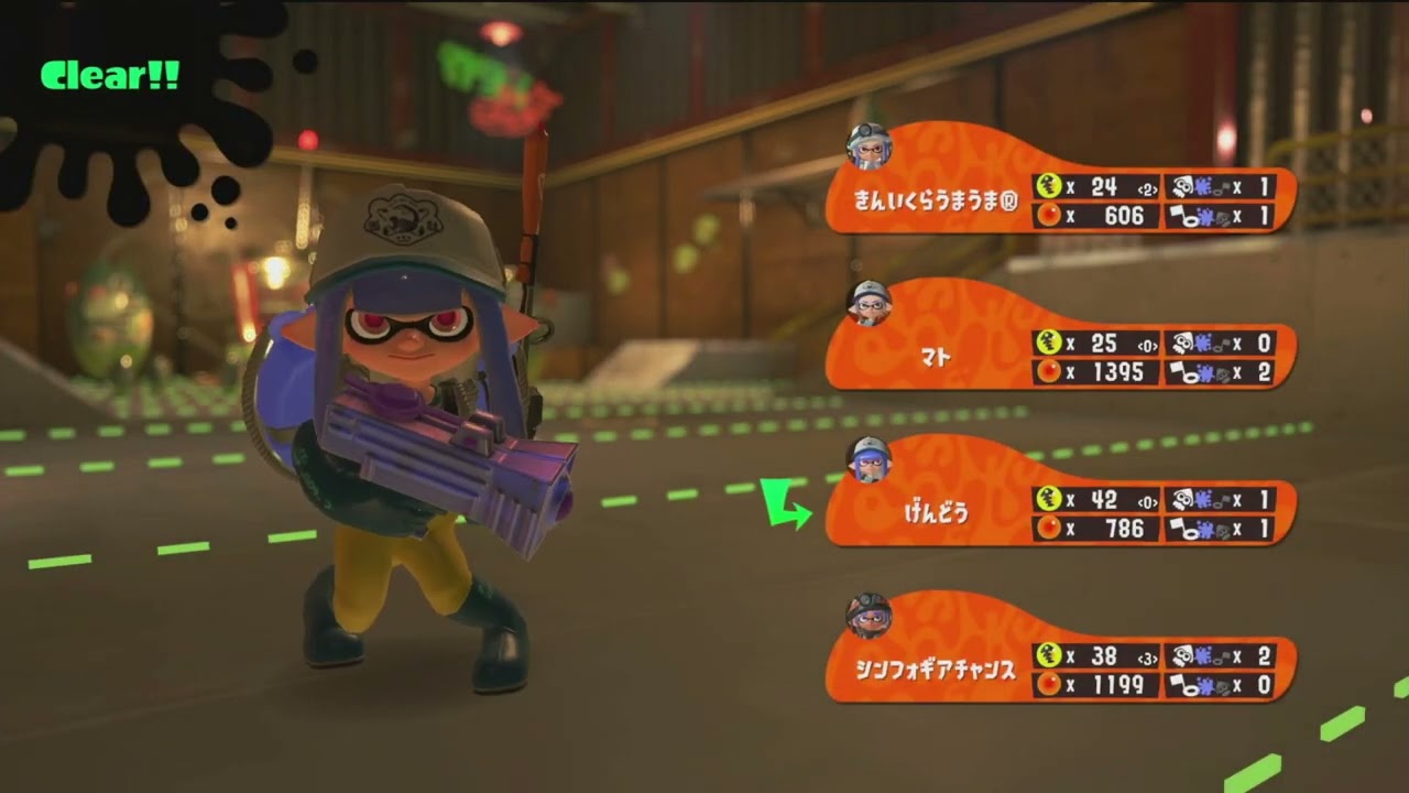 【スプラ3】朝活あーだこーだサモラン。(シェケナダム：ダイナモ、スクスロ、わかば、フルイド)