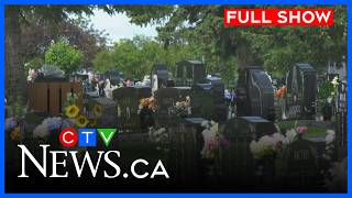 Rain exposes urn at cemetery, floods sites | CTV News Edmonton at Six for July 3, 2026 screenshot 1