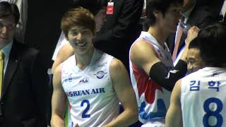 20100207 배구올스타전, 워밍업 & 선수소개