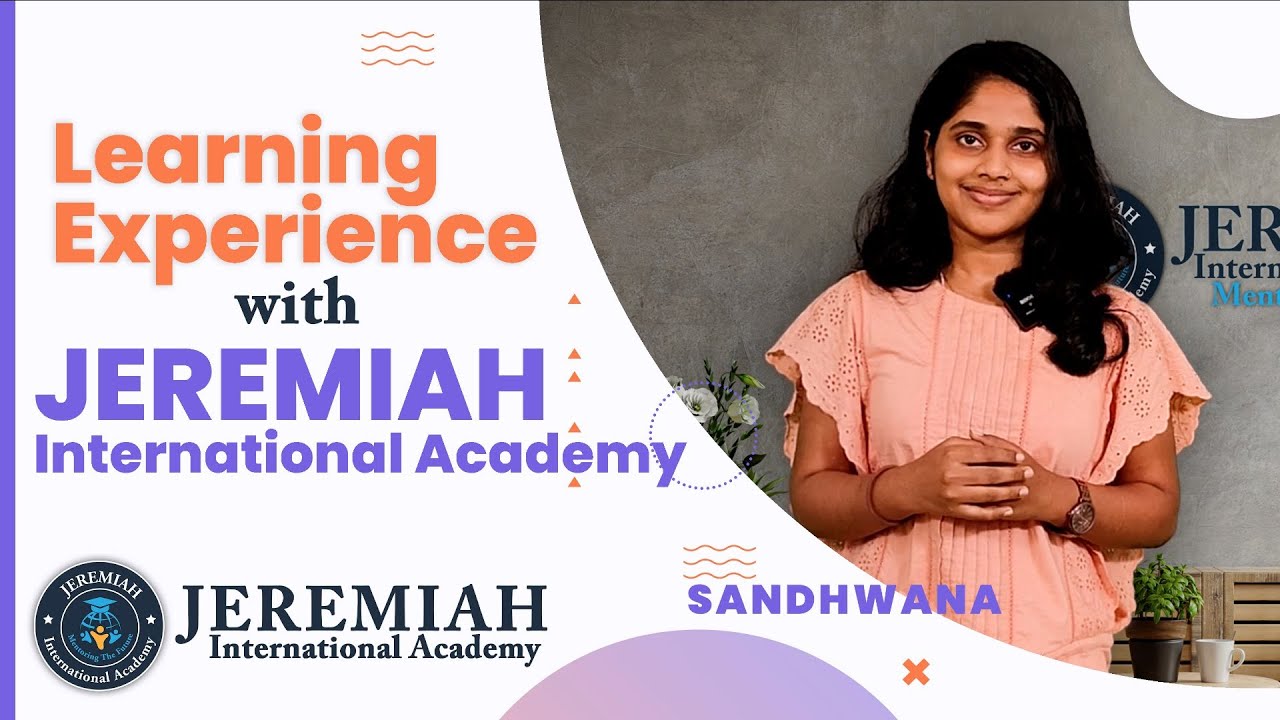 Sandhwana, Student @ Jeremiah International Academy,  sharing her Learning experience with Jeremiah.