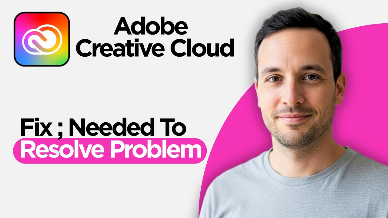 Problem Solving Adobe How to Fix Adobe Creative Cloud Needed to Resolve the Problem (2026 ...