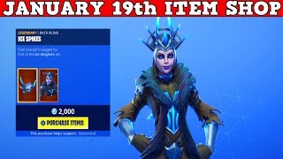 Fortnite Item Shop (January 19th) | *NEW* ICE QUEEN & ICEBRINGER PICKAXE!