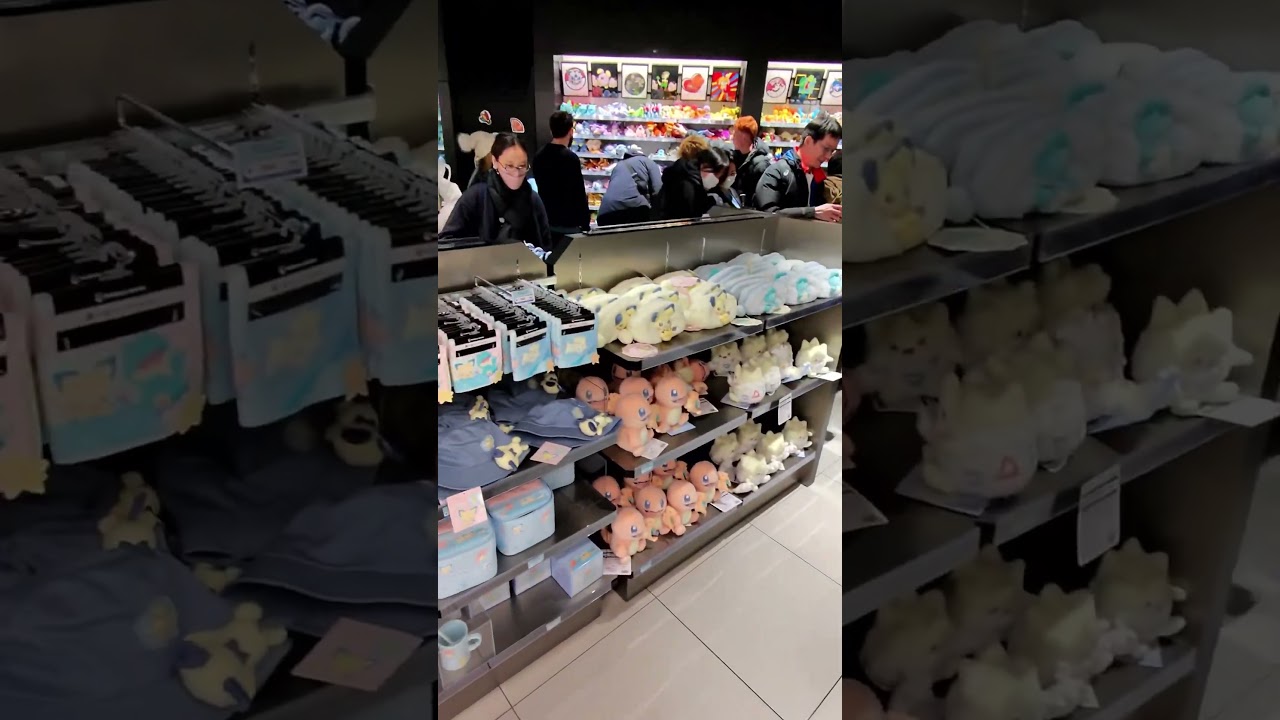 Shibuya Pokemon Center was packed #biggiebreaks #pokemon #japan #tradingcards #pokemontcg