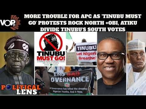 MORE TROUBLE FOR APC AS 'TINUBU MUST GO' PROTESTS ROCK NORTH +OBI, ATIKU DIVIDE TINUBU'S SOUTH VOTES