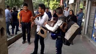 ویولن نواز خیابانی، کرمانشاه .Violinist on the Kermanshah street chords