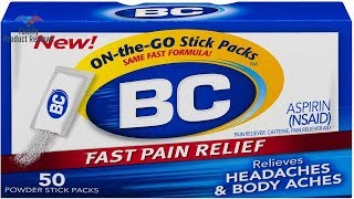 BC Powder Fast Pain Relief Aspirin nsaid Caffeine 50 Count