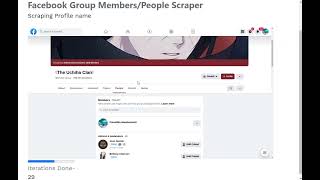 Facebook Group Members scraper