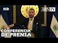 Presidente Nayib Bukele, Discurso y Preguntas en Conferencia de Prensa | HD