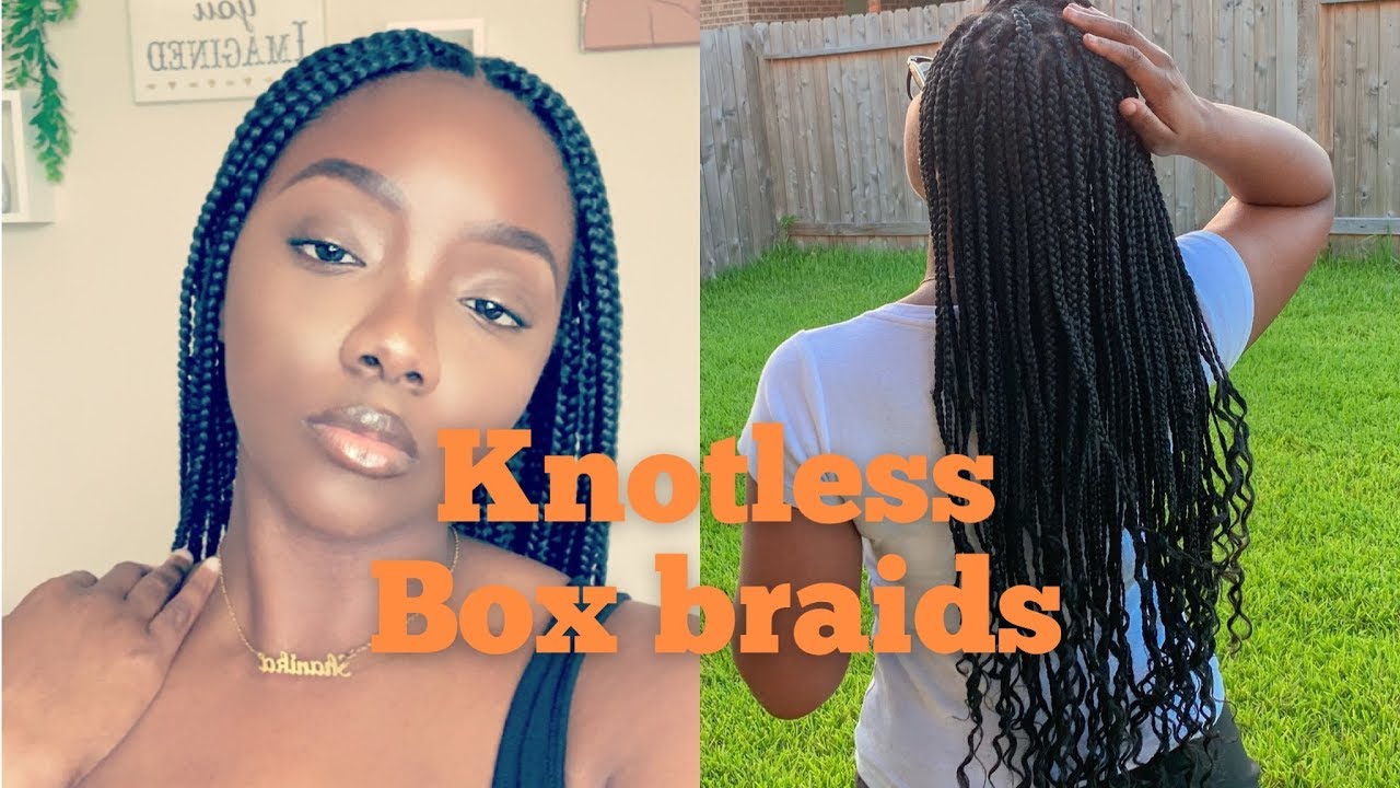 DIY KNOTLESS BOX BRAIDS - YouTube