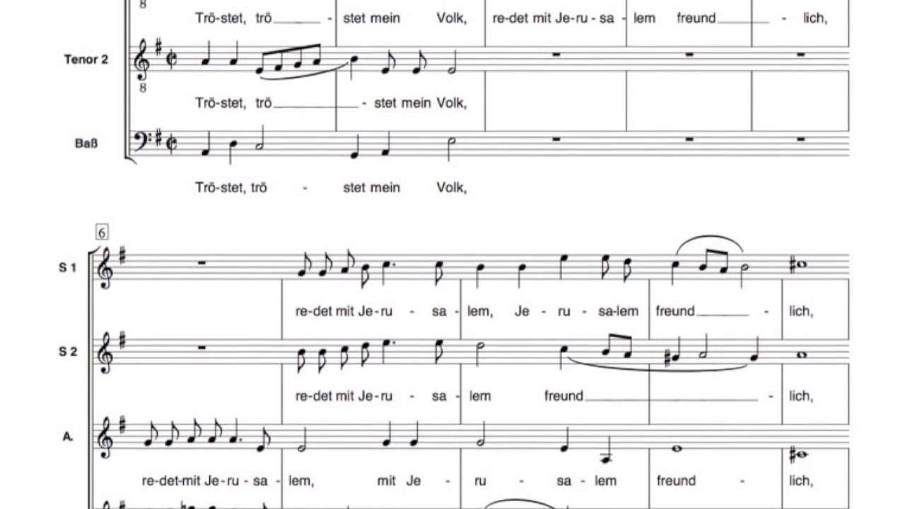 Heinrich Schütz - Tröstet, tröstet mein Volk