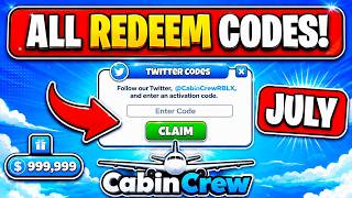 CABIN CREW SIMULATOR All Working Codes (July 2026) | Roblox Free Rewards