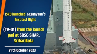 ISRO launched Gaganyaan's first test flight (TV-D1) from the launch pad at SDSC-SHAR, Sriharikota screenshot 3