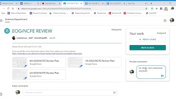 Video # 4 - How to communicate with teachers using Google Classroom