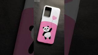 Mobile Cover Painting Cute Panda Painting
